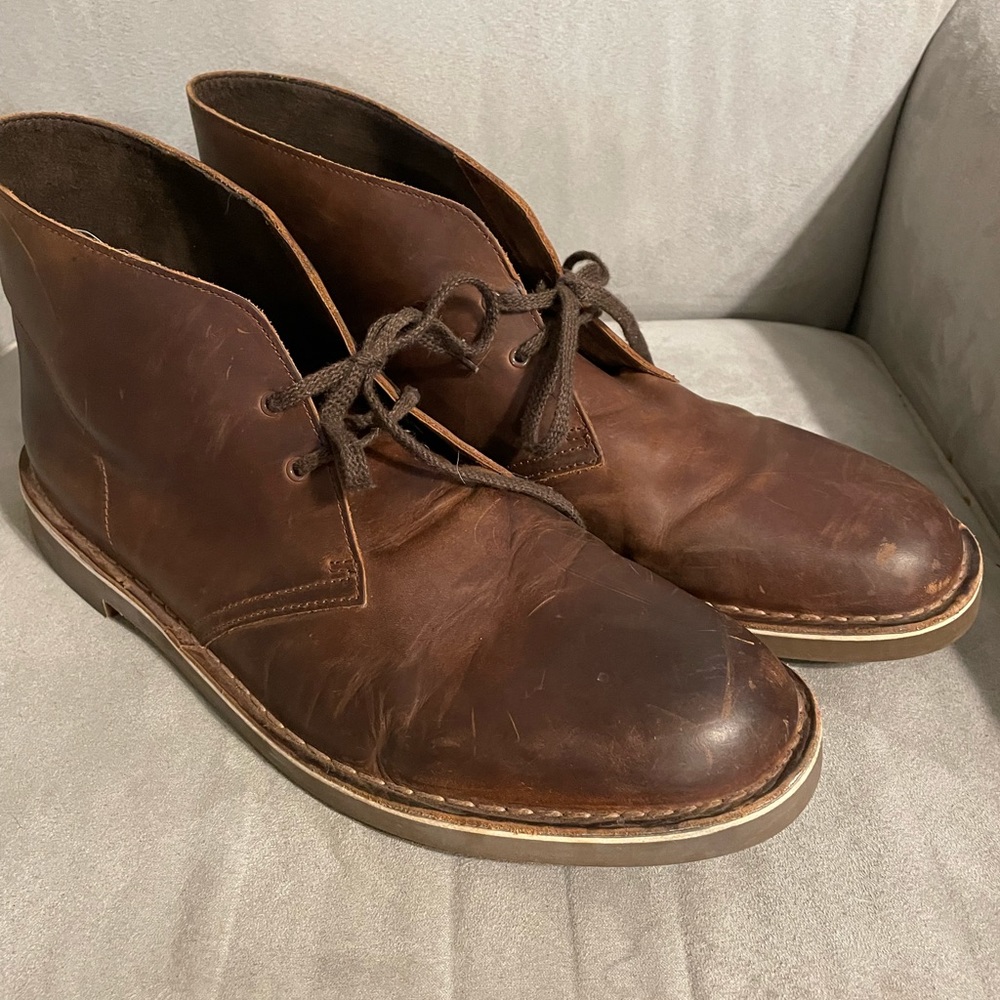 Clarks leather boots Men’s size 14.